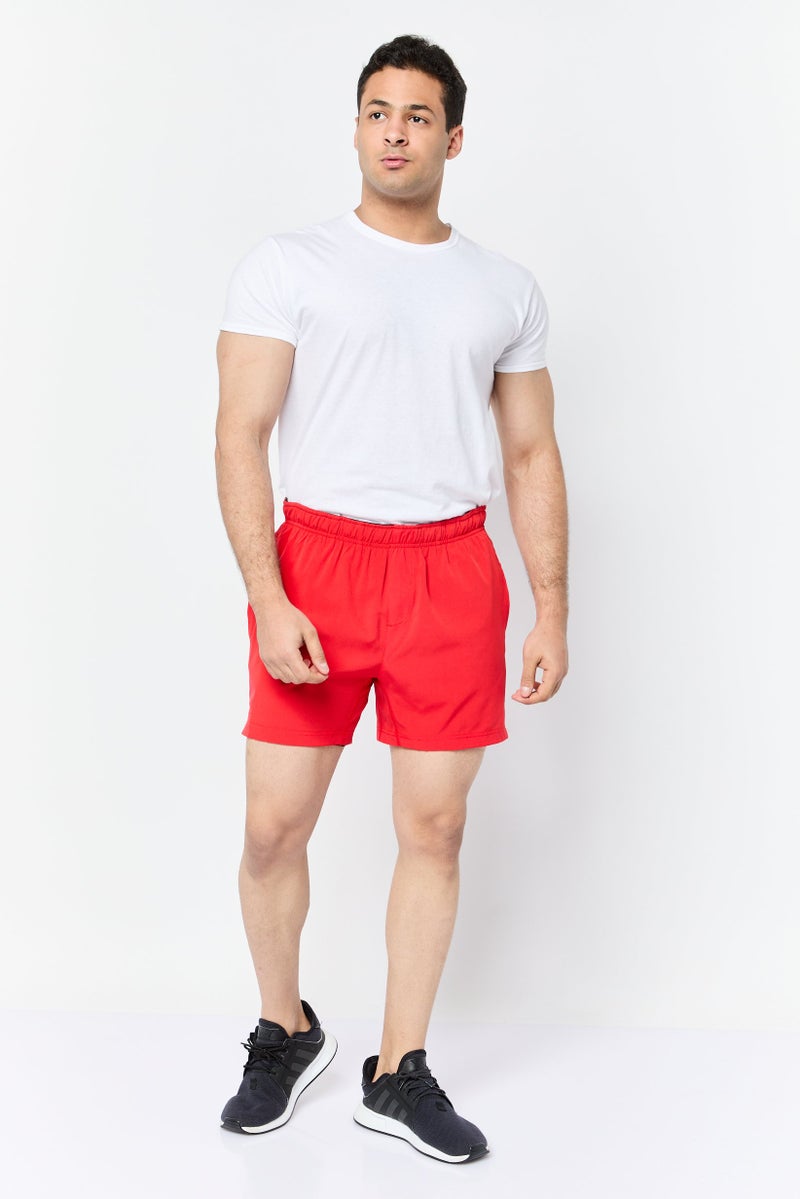 Mister Men 5 Inseam Sportswear Fit Training Shorts, Red - Image 4