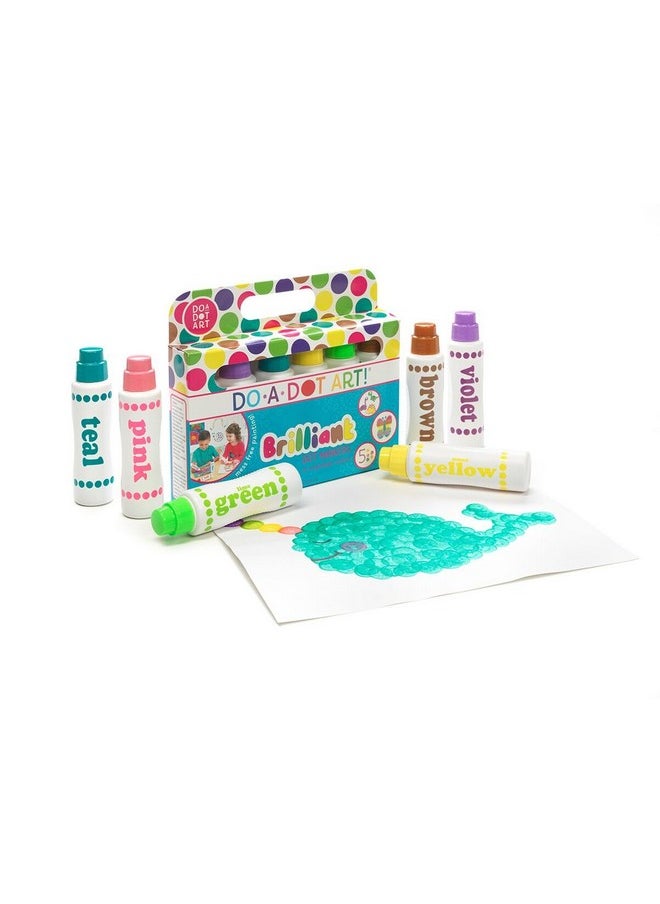 Do.A.Dot Art! Do A Dot Art! Brilliant Colors 6 Pack Washable Paint Dot Markers Daubers for Children, The Original Dot Art Marker  - Image 2