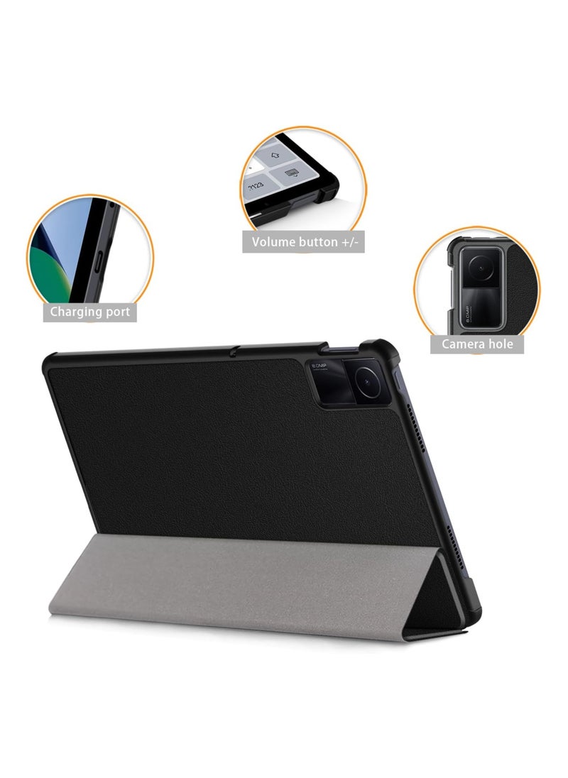 إيفو حافظة لجهاز Xiaomi Redmi Pad SE 11 بوصة 2023، حافظة رفيعة للغاية مع وظيفة الحامل والنوم/الاستيقاظ التلقائي، أسود  - Image 2