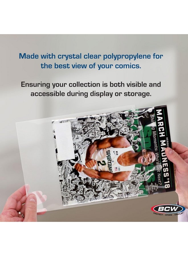 BCW Magazine Bags - 1 Pack of 100 | Acid-Free, Crystal Clear Polypropylene Sleeves for Archival-Quality Storage of Collectible Magazines | Protect and Showcase Your Valuable Comic Book Collection - Image 4