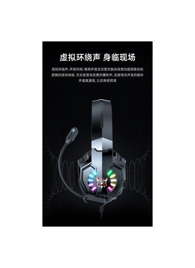 onikuma Onikuma X32 Gaming Headset Wired Black  - Image 2