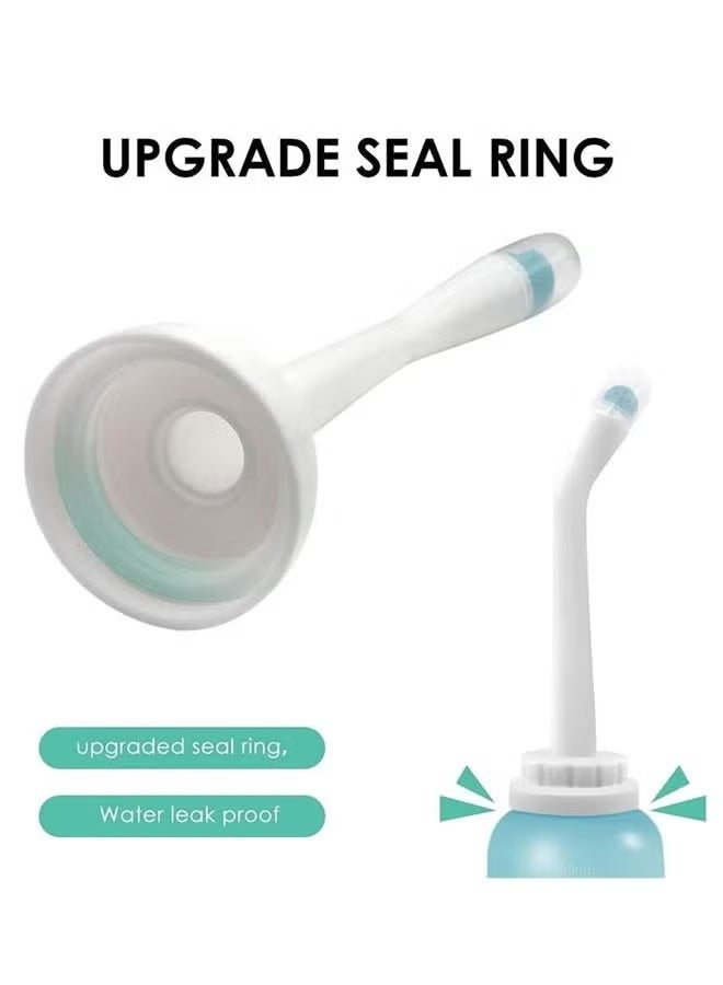 زيفانا بخاخ شطاف سفر محمول شطاف، زجاجة يدوية سعة 500 مل لتلطيف ما بعد الولادة، العناية بالطفل، النظافة الشخصية وتنظيف المرحاض (أخضر) - Image 5