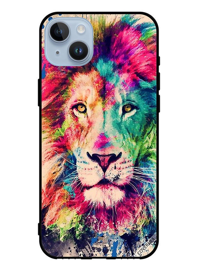 Covernex Protective Case Cover For Apple iPhone 14 Plus Colorful Lion Painting - Image 1