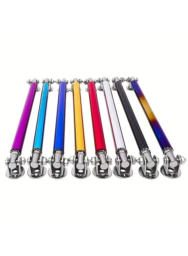 JDM Racing Front Bumper Support Straps 7 87 Adjustable Stainless Steel 20mm Golden Color - Image 2