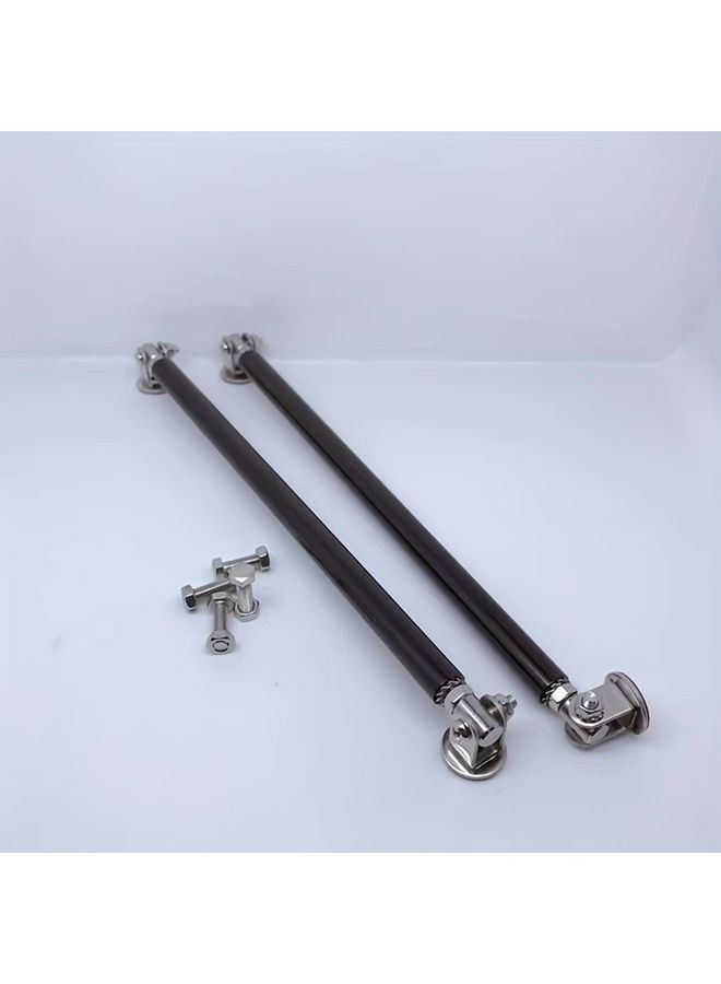 JDM Racing Front Bumper Support Straps 7 87 Adjustable Stainless Steel 20mm Golden Color - Image 4