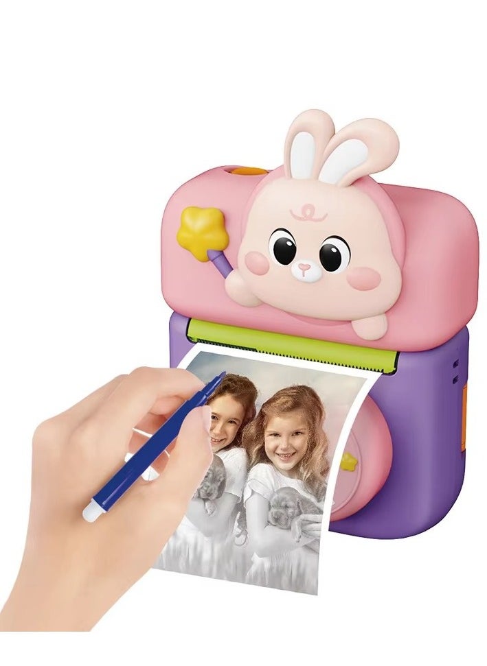 MOCOM Kids Instant Print Camera with Flip Screen - 48MP HD Digital Camera for Girls & Boys | Fun Video, Photo & Games | Thermal Paper & Art Kit Included | Perfect Gift for Young Creatives!  - Image 1