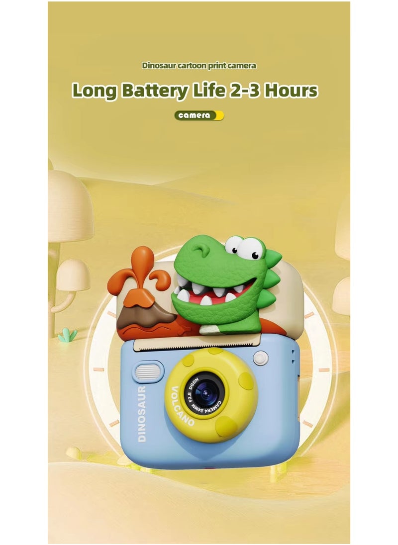 MOCOM Kids Instant Print Camera with Flip Screen - 48MP HD Digital Camera for Girls & Boys | Fun Video, Photo & Games | Thermal Paper & Art Kit Included | Perfect Gift for Young Creatives!  - Image 5