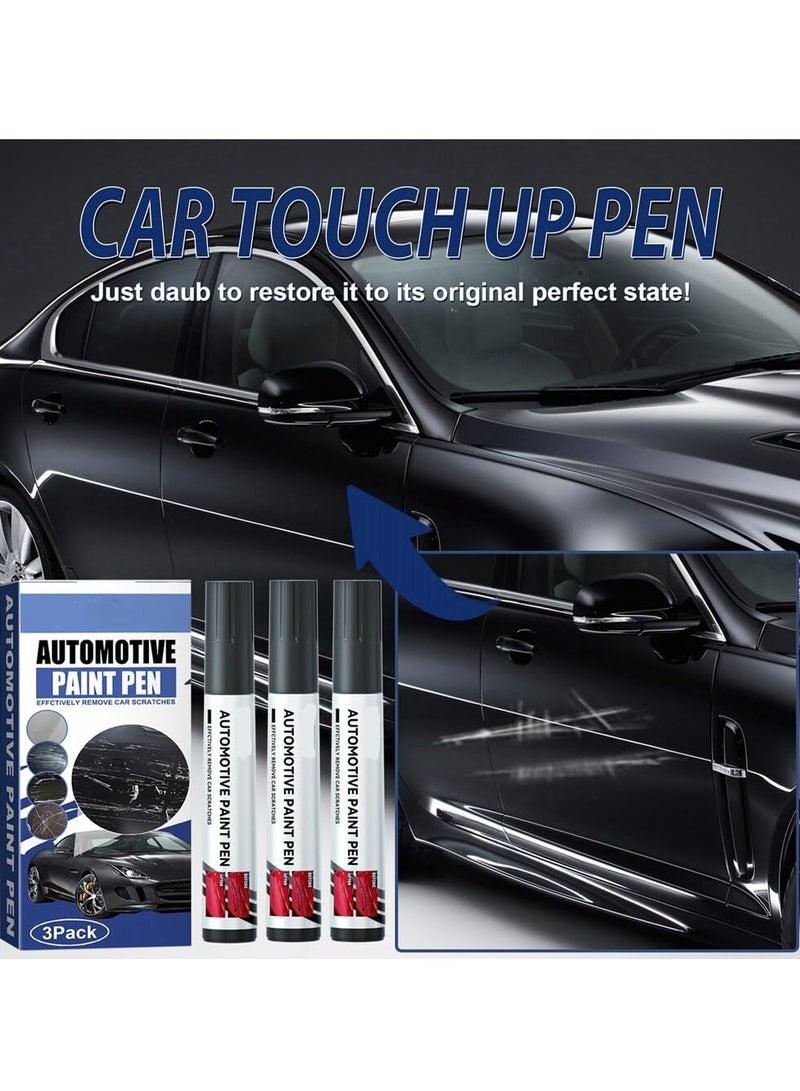 SYOSI Car Touch Up Paint Scratch Repair Pen Automotive Paint Scratch Remover for Vehicles Car Scratch Remover for Minor Scratches Touch Up Paint for Cars Paint Scratch Repair 3Pcak Blcak  - Image 5