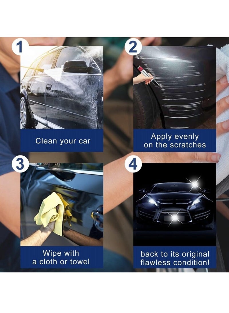 SYOSI Car Touch Up Paint Scratch Repair Pen Automotive Paint Scratch Remover for Vehicles Car Scratch Remover for Minor Scratches Touch Up Paint for Cars Paint Scratch Repair 3Pcak Blcak  - Image 4