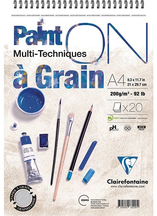 Clairefontaine كتاب صور طلاء A4 200 غرام 20 ورقة 