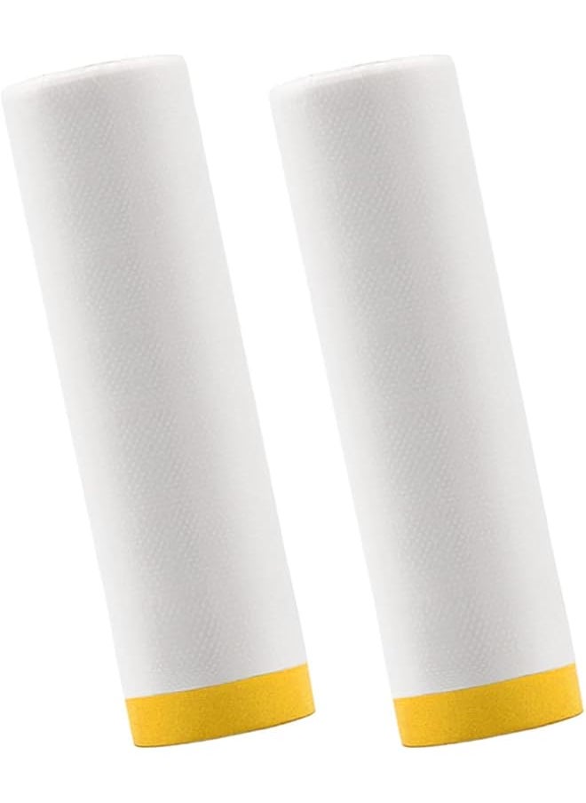 PROMASS promass Dust Sheet Roll, 13.1 x 65.6 feet Plastic Drop Film, Masking Film Rolls, Transparent Dust-Proof & Waterproof Shields for Painting, Decorating, Furniture Covering  - Image 1