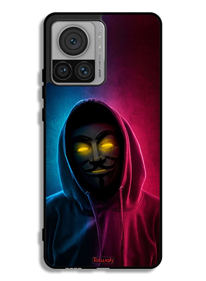 Tolwak Motorola Edge 30 Ultra Protective Case Cover Cool Faces Tags - Image 1