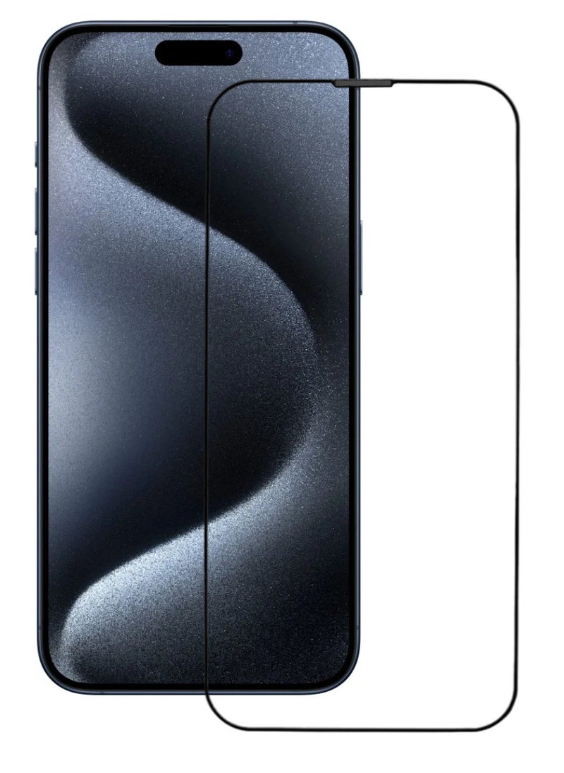 ACLIX Antistatic ESD Dustproof Premium Quality High Definition Tempered Glass Screen Protector Designed For  iPhone 15 Pro - Image 1