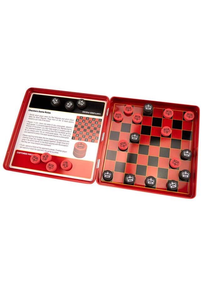 PlayMonster Take 'N Play Anywhere - Checkers - Magnetic Travel Game - Fun on The Go! - for Ages 4+ - Image 3