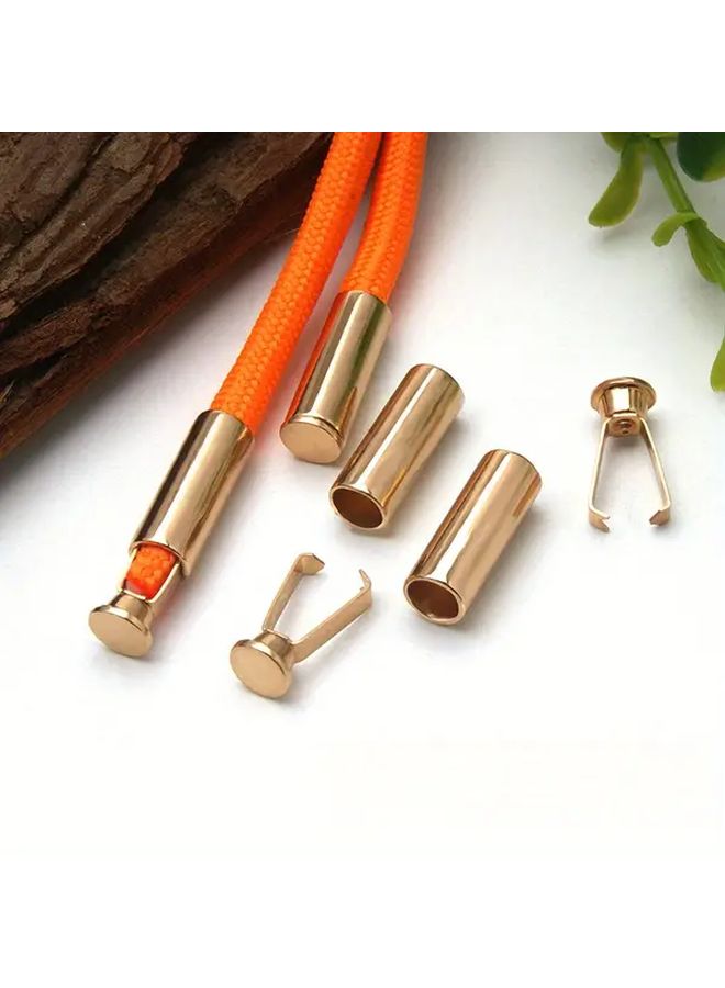 Black Metal Cord Locks 8pcs Universal For Hoodies Waist Bags - Image 1