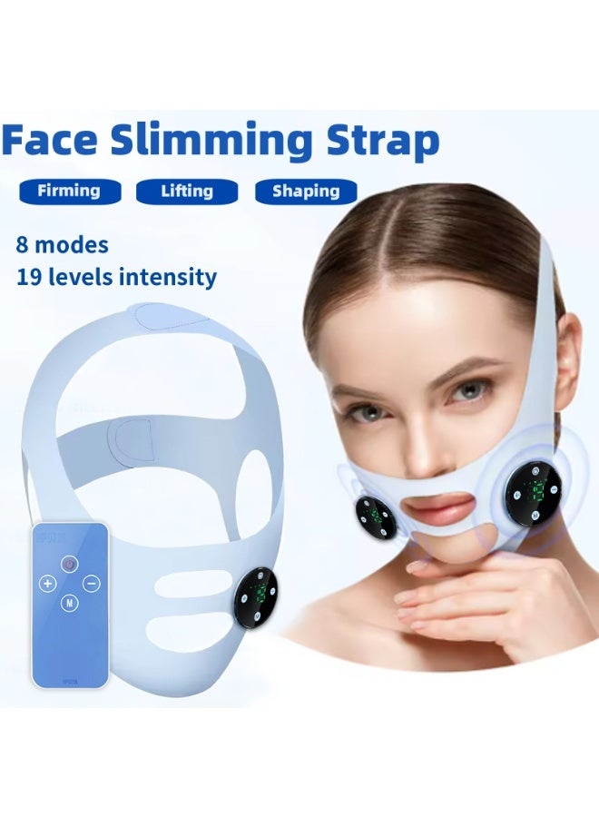 شريط تنحيف الوجه وجهاز رفع الوجه بشكل V – يشد ويحسن ملامح الوجه، يعالج خطوط الابتسامة والذقن المزدوجة، قناع نوم لنحت الوجه - Image 1
