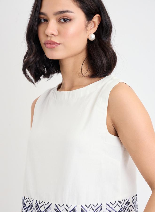 Styli Women Border Print Sleeveless Top and Pants Co-Ords - Image 3