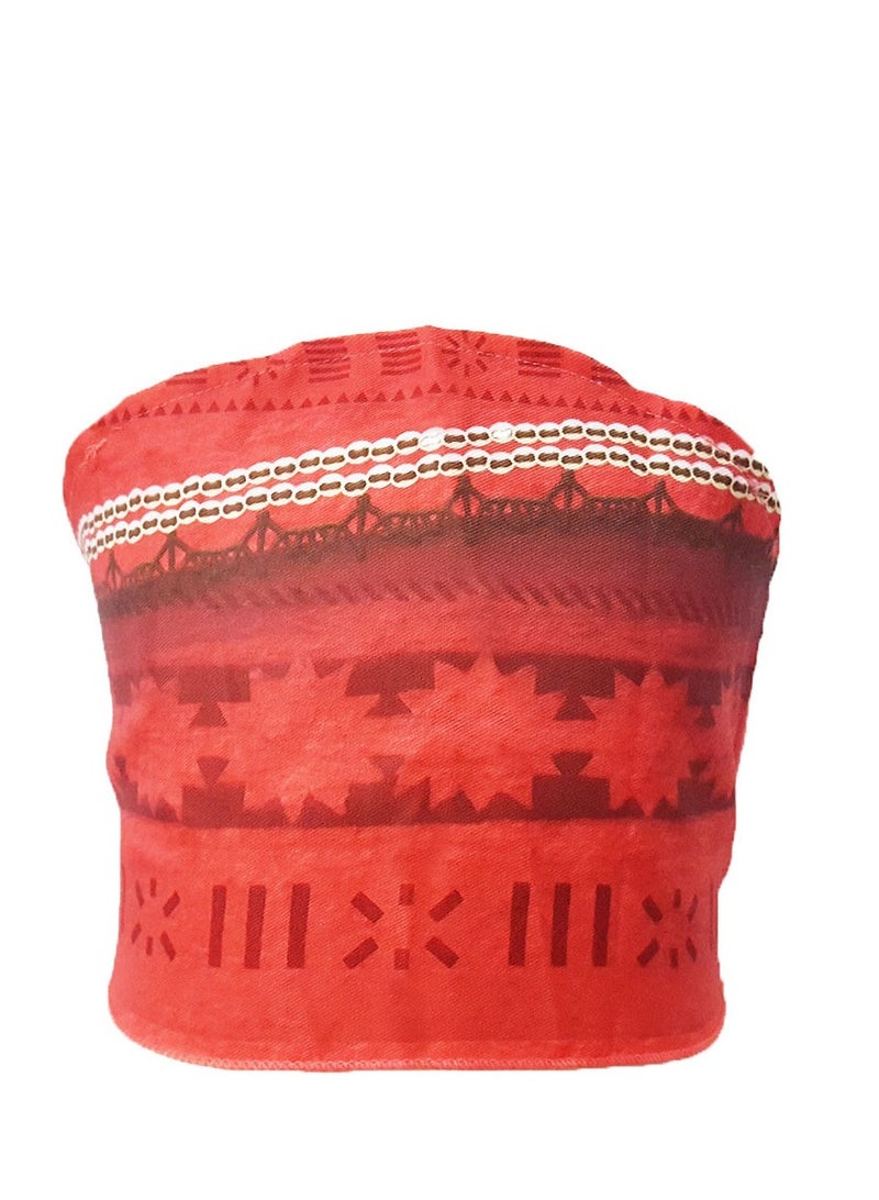 Loquat Muababy Moana Girls Adventure Outfit Cosplay Costume Skirt Set With Wig - Image 5