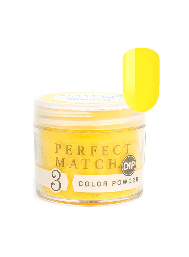 Lechat Nail Dipping Powder Lemon Drop 42g, Dip Acrylic Powder Nail Art Manicure System by Perfect Match PMDP118