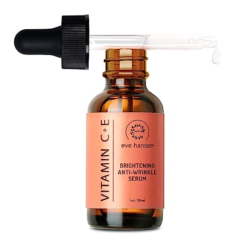 Eve Hansen Vitamin C Serum for Face  Facial Serum with Hyaluronic Acid Vitamin E and Aloe Vera 1 oz  for softer smoother and more refined Skin