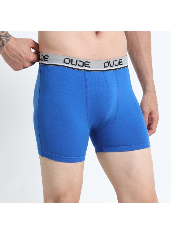 DUJE Men’s Classic Trunk Lycra (1-Piece – Royal Blue) | 95% Cotton 5% Spandex | Stretchable, Breathable, Sweat-Absorbing, Anti-Bacterial & Odour-Free Premium Innerwear - Image 2