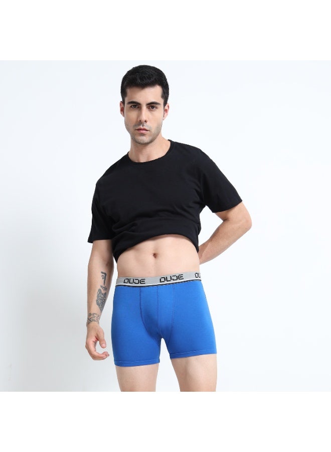 DUJE Men’s Classic Trunk Lycra (1-Piece – Royal Blue) | 95% Cotton 5% Spandex | Stretchable, Breathable, Sweat-Absorbing, Anti-Bacterial & Odour-Free Premium Innerwear - Image 4