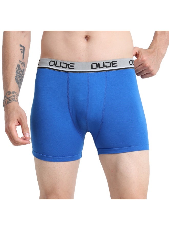 DUJE Men’s Classic Trunk Lycra (1-Piece – Royal Blue) | 95% Cotton 5% Spandex | Stretchable, Breathable, Sweat-Absorbing, Anti-Bacterial & Odour-Free Premium Innerwear - Image 1