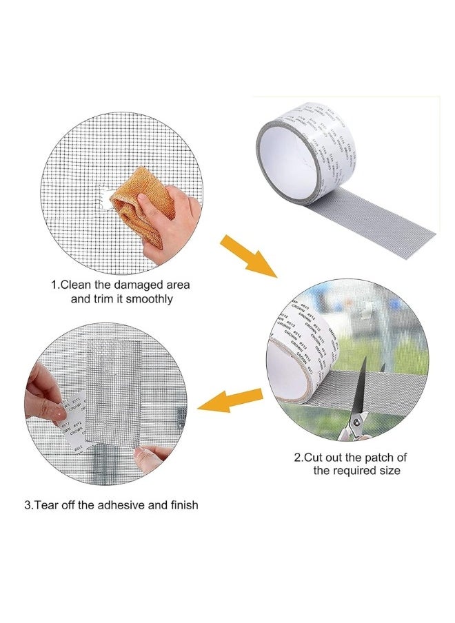 Repair Tape For Window Screen And Screen Door Tears Holes Screen Repair Kit  - Image 3
