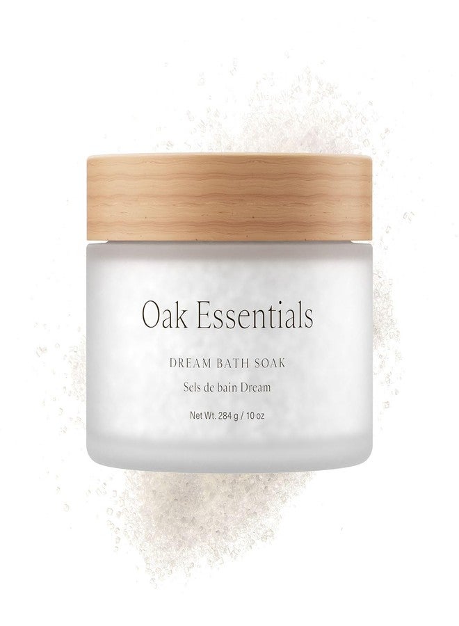 Oak Essentials Dream Bath Soak | Magnesium & European Sea Salt with Lavender, Chamomile & Geranium | Soothing, Restorative Bath Salts, 10 Oz - Image 1