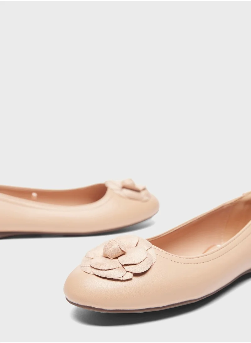 Celeste Bow Detail Ballerina