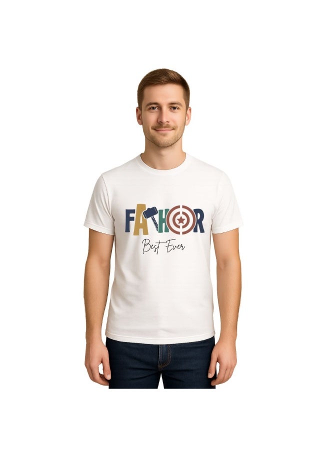 PRINTSHOP4ME Father’s Day Special Men’s T-Shirt–Cotton,Breathable, Round Neck,Short Sleeve  - Image 1