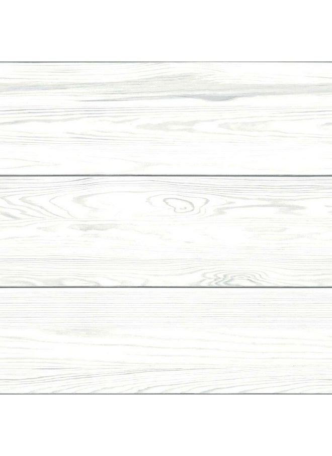 RoomMates Rmk11808Wp Shiplap Peel And Stick Wallpaper White And Grey Roll  - Image 5