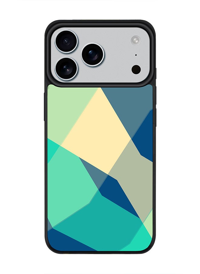 Stylizedd iPhone 17 Pro Max Case, [Compatible with MagSafe] Slim Magnetic cover Phone Case iPhone 17 Pro Max -Checkered Aqua - Image 1