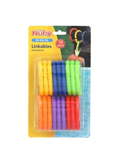 Nuby Nuby, On The Go, Linkables, 3+ Months, 18 Pack  - Image 1