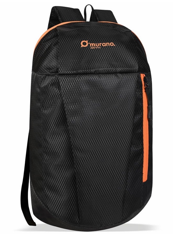 Murano حقيبة ظهر صغيرة غير رسمية 10 لتر من موراتو لويس | حقيبة مكتب | حقيبة سفر | حقيبة مدرسية | حقيبة كلية | حقيبة متعددة الاستخدامات للرجال والنساء | للبنات والأولاد (أسود) - Image 1