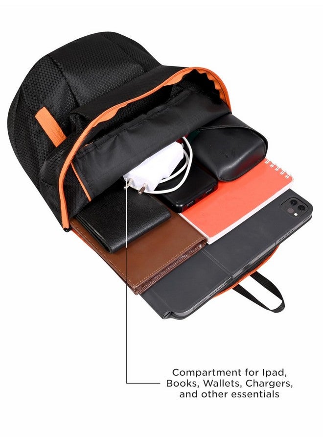 Murano حقيبة ظهر صغيرة غير رسمية 10 لتر من موراتو لويس | حقيبة مكتب | حقيبة سفر | حقيبة مدرسية | حقيبة كلية | حقيبة متعددة الاستخدامات للرجال والنساء | للبنات والأولاد (أسود) - Image 4