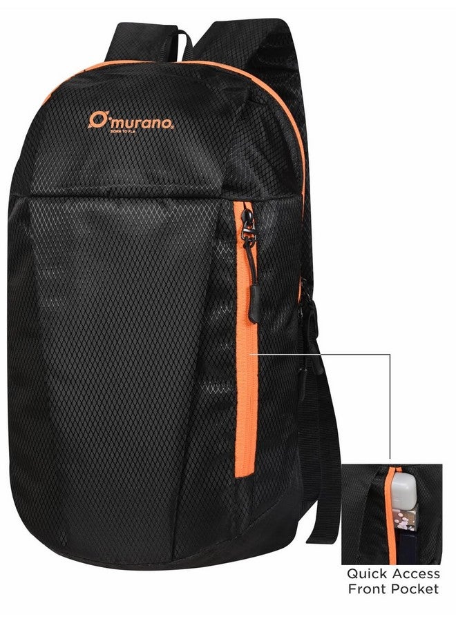 Murano حقيبة ظهر صغيرة غير رسمية 10 لتر من موراتو لويس | حقيبة مكتب | حقيبة سفر | حقيبة مدرسية | حقيبة كلية | حقيبة متعددة الاستخدامات للرجال والنساء | للبنات والأولاد (أسود) - Image 3