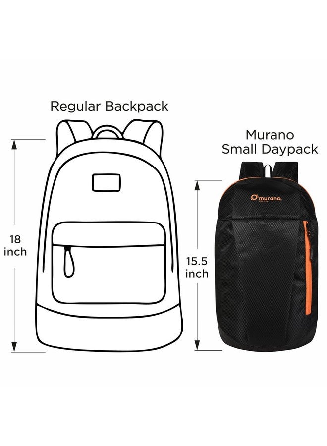 Murano حقيبة ظهر صغيرة غير رسمية 10 لتر من موراتو لويس | حقيبة مكتب | حقيبة سفر | حقيبة مدرسية | حقيبة كلية | حقيبة متعددة الاستخدامات للرجال والنساء | للبنات والأولاد (أسود) - Image 5