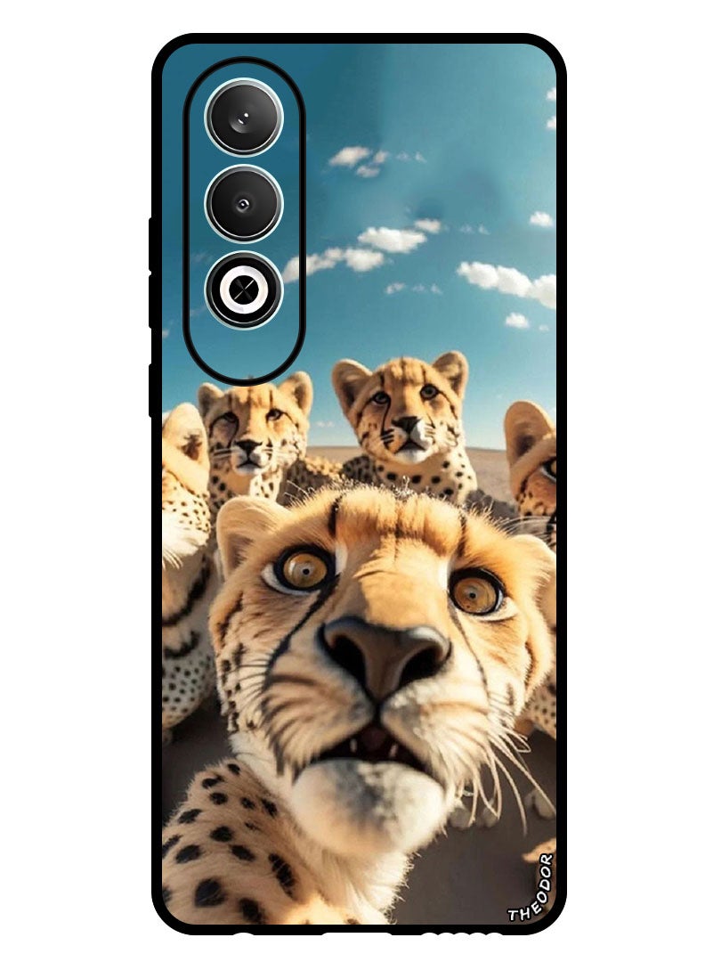 Theodor Protective Case Anti Scratch Shock Proof Bumper Cover For Oppo K12 Leopard Selfie - Image 1