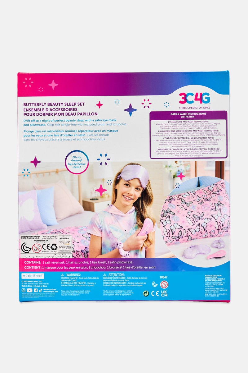 3C4G 4 Pieces Butterfly Beauty Sleep Set, Multicolor - Image 3