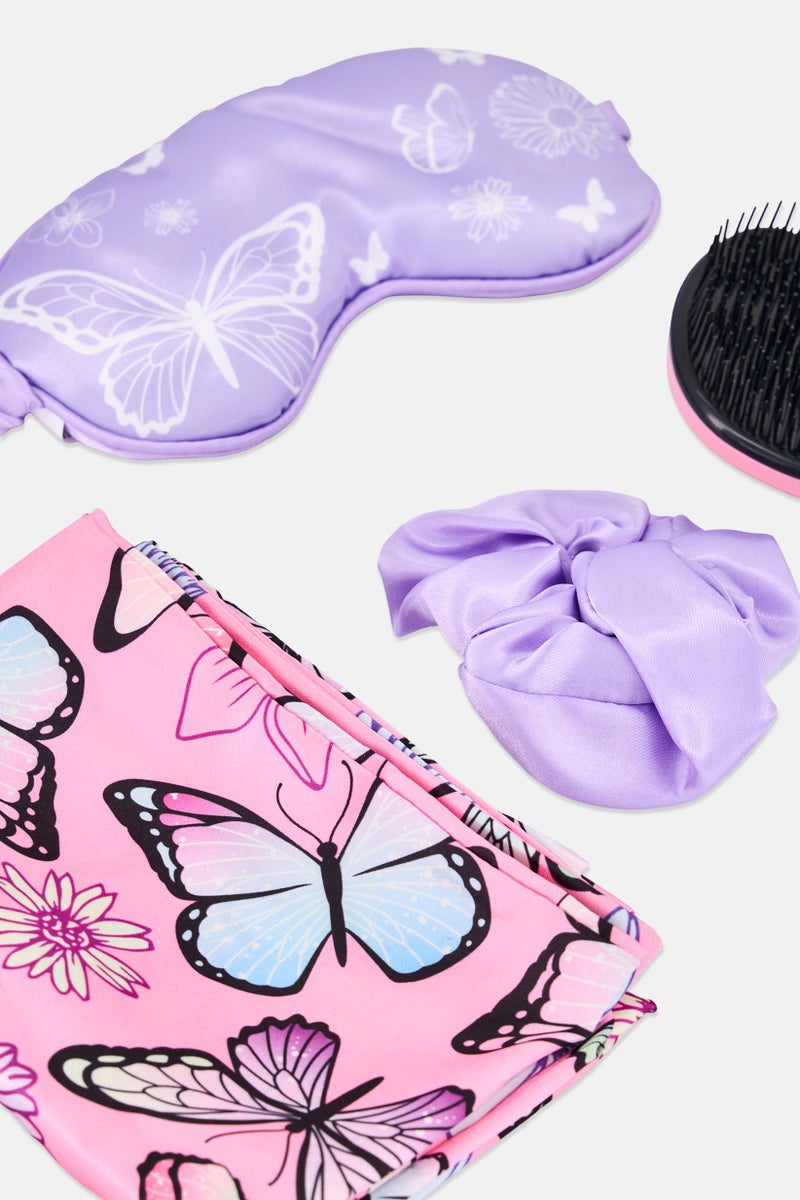 3C4G 4 Pieces Butterfly Beauty Sleep Set, Multicolor - Image 5