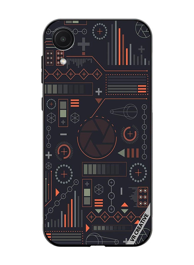 VR CREATIVE Protective Case Cover For Samsung Galaxy A03 Core Circuit Design Multicolour - Image 1