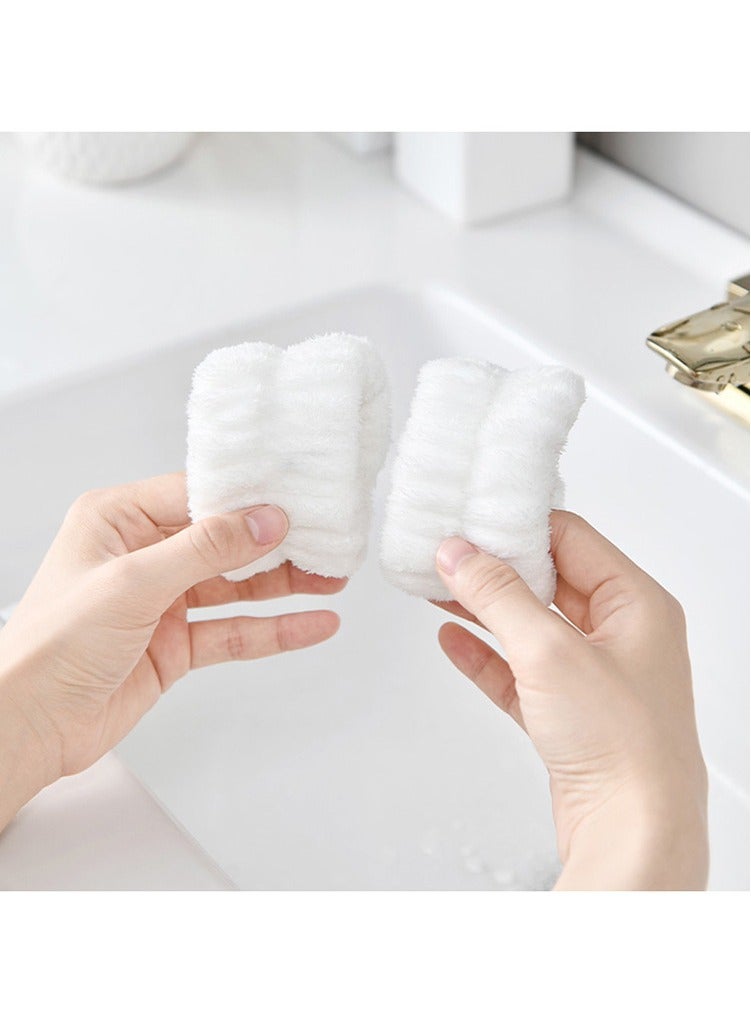 3-Piece Set Microfiber Headband Spa Wristband and Wristband for Washing Face Cuff Towel Wristband Hairband Face Washing Cuff Women Makeup - Image 5