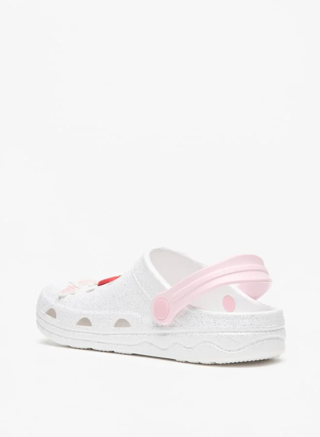 ديزني Girls Applique Detail Clogs with Backstrap