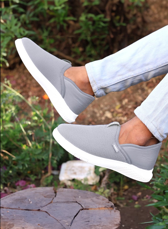 now Men’s Casual Slip-On Sneakers – Breathable Mesh Lightweight Shoes with Comfortable Non-Slip Sole for Daily Walking AX03 - Image 4