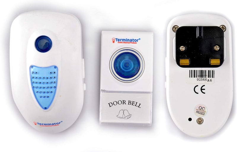 Terminator Digital Wireless Doorbell with 38 Melodies and Volume Control - Image 2