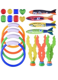 Cutie Cute Cutie Cute 19 Pcs Diving Toys For Pool For Kids Dive Underwater Toys Swimming Pool Toy Gift Set  - Image 1