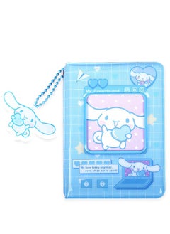 Generic Photocard Binder 4.4 Inch Kpop Photocard Holder Book, Mini Photo Album Kpop Photocard Binder Portable Kpop Binder Photocard Album with Lovely Pendant for Photocard Collection(Blue)  - Image 1