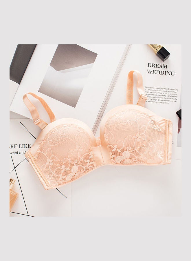NIBEMINENT Anti Slip Strapless Bra Beige - Image 5