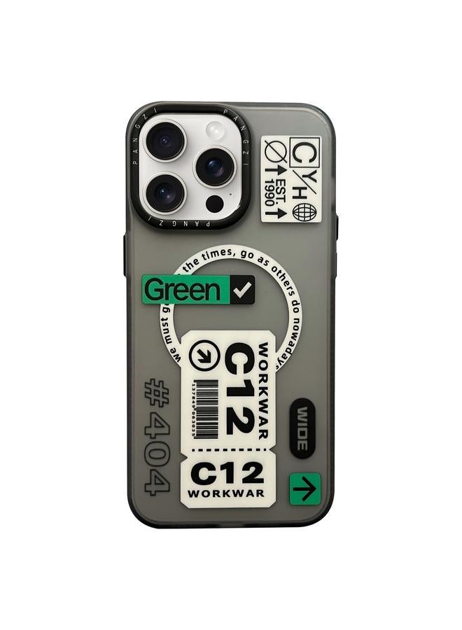 S-TOP Case For iPhone 14 Pro Max Double-Layer Frosted IMD MagSafe Phone Case - Image 1